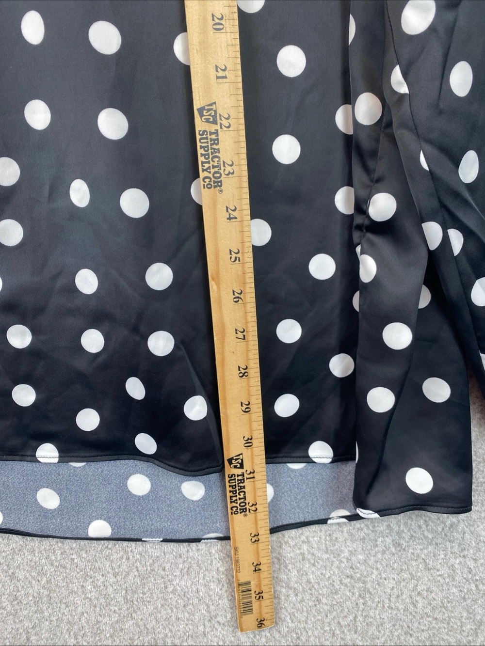 We Wore What Women Mini Shirt Dress Black Polka Dot Size S Satin Deep V-neck - Picture 5 of 10